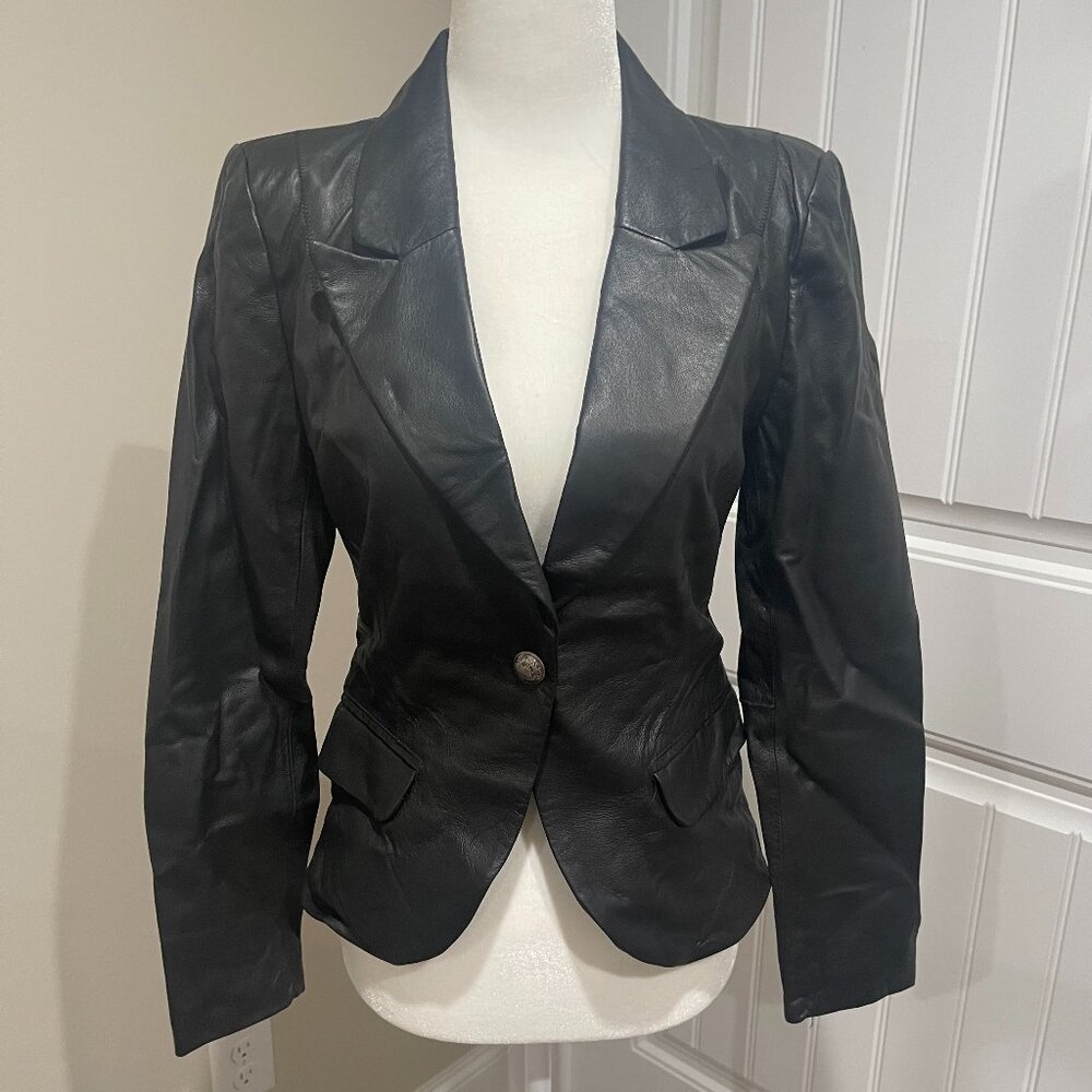 Boston Proper Women's Daring Leather Blazer
